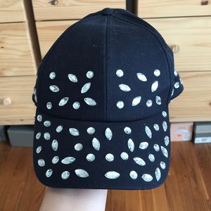 NWOT Rhinestone Embellished Baseball Hat Cap